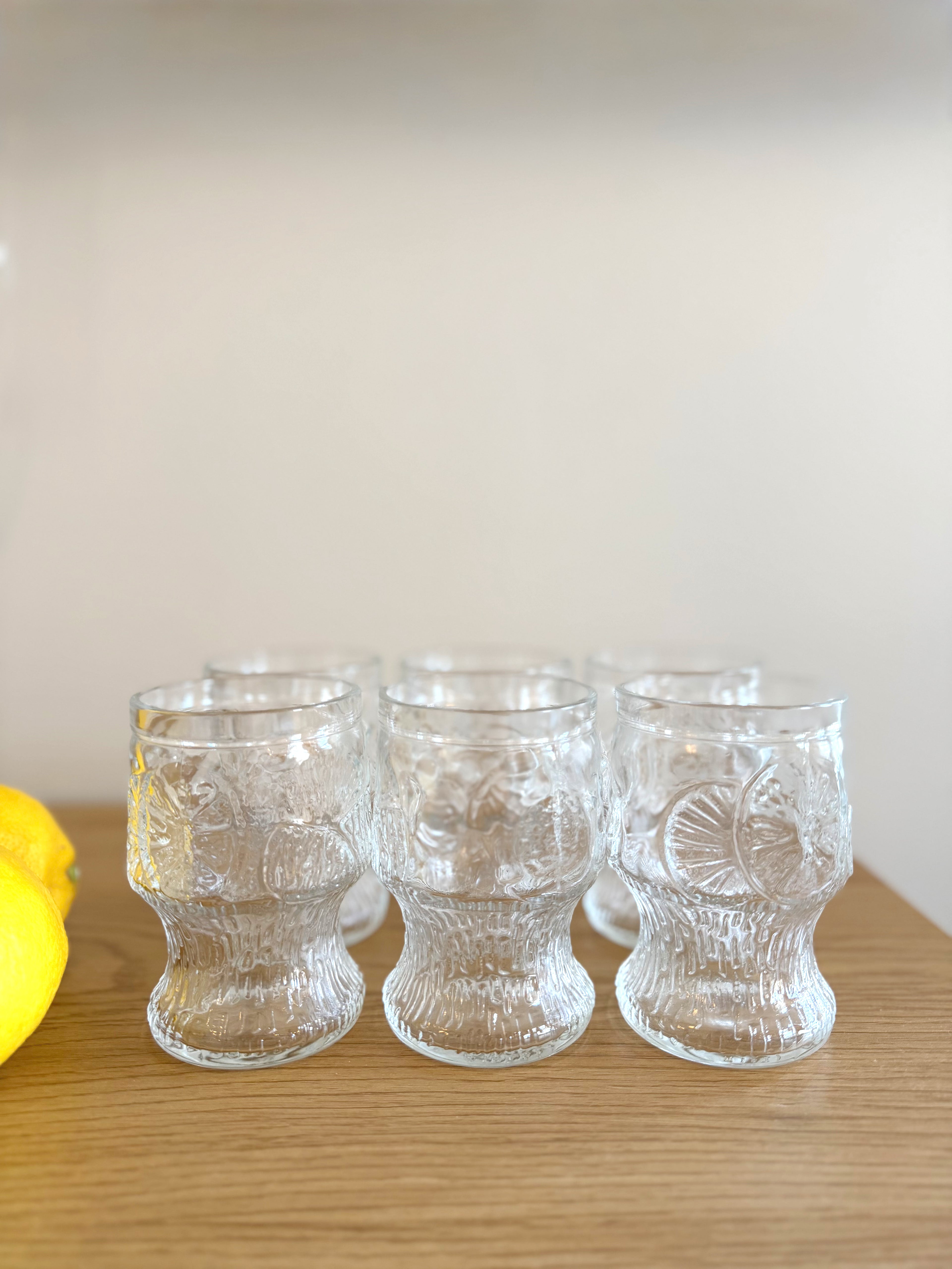 Vintage Fidenze Vetraria-glass (6stk)