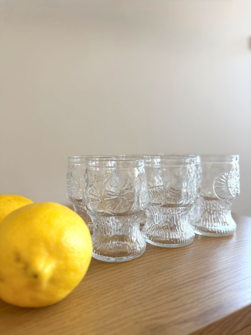 Vintage Fidenze Vetraria-glass (6stk)